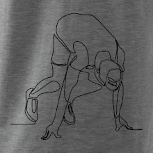 Bežec na štarte jedným ťahom