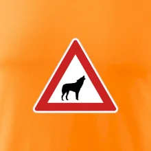 Dopravná značka - Pozor vlk