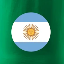 Argentína vlajka guľatá