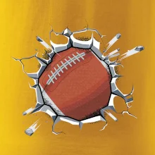 Americký futbal lopta v triku