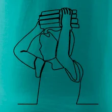 Študent a kniha jedným ťahom Študent a kniha jedným ťahom