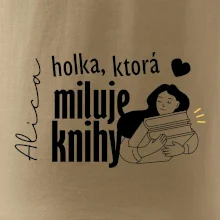Čiernobiela holka, ktorá miluje knihy - holka - Vaše meno