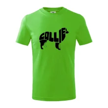 Border kólia písmo v tele