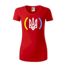 Ukrajina trojzubec s farbami Ukrajina trojzubec s farbami