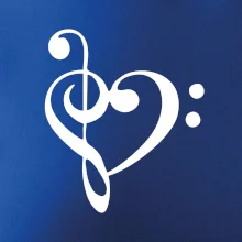 Husľový kľúč srdce