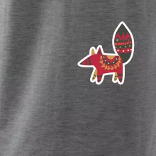 Folklór na prsníku líška