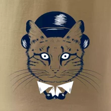 Mačka hipster s klobúkom