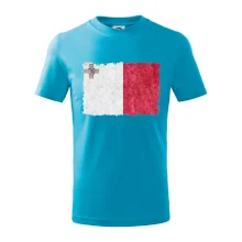 Vlajka Malta ohrýzaná