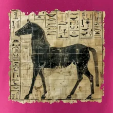 Egyptské hieroglyfy kôň