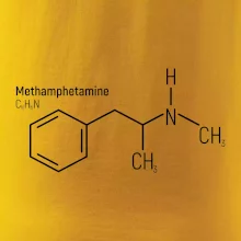 Molekulárna štruktúra Metamfetamín