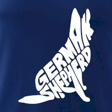 Nemecký ovčiak sediaci napis Nemecký ovčiak sediaci napis