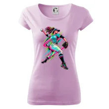 Baseballová nadhazovačka neonový pop art