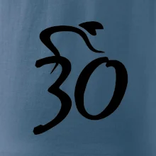Cyklista oslavuje tridsiatku (30)