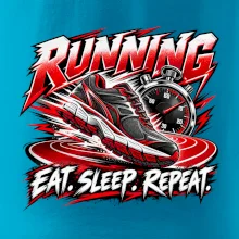 Bežecká topánka so stopkami eat sleep repeat