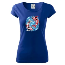 Yin & Yang Koi kapor - červený