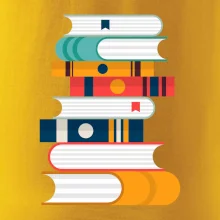 Knihy flat design Knihy flat design