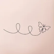 Dráha letu motýľa - slučka