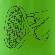 Tenisová raketa jedným ťahom