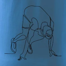 Bežec na štarte jedným ťahom