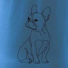 Francúzsky buldoček čierna kresba