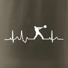 EKG hod kladivom muž