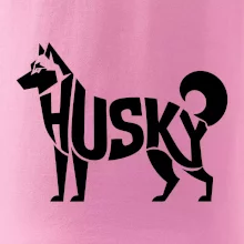 Husky nápis v tele