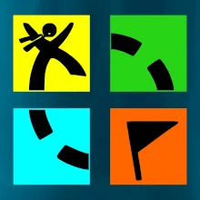 Geocaching logo farebné