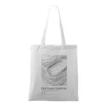 Děčínský Sněžník - vrstevnice v obdĺžniku