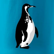 Tučniak čiernobiely z boku