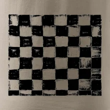 Šachovnica čierna kreslená