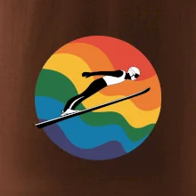 Skokan na lyžiach v kruhu