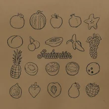 Frutarián ovocie vo štvorci