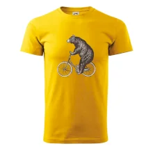 Medveď na bicykli