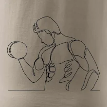 Fitness muž jedným ťahom