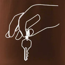 Kľúče a ruka jedným ťahom