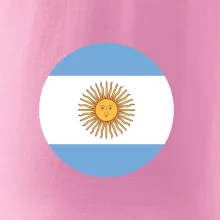 Argentína vlajka guľatá