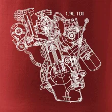 Motor Škoda/ VW 1.9L  TDI z boku