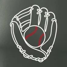 Baseballová rukavice minimalistická linka
