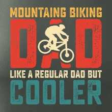 Mountain biking dad like a regular dad