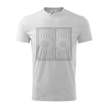 Backgammon čiernobiely