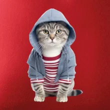 Mačka v pruhovanom triku