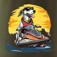 Chrt na vodnom skútri