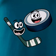 Parové tričko - Puk a hokejka