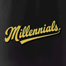 Generace Y - Millennials žlutý nápis