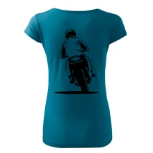 Motorkář na zádech - silnice