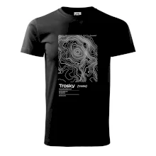 Trosky - vrstevnice v obdĺžniku