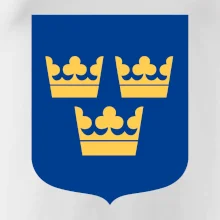 Švédsky znak tri korunky na prsník