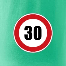 Dopravná značka - obmedzenie rýchlosti 30 Dopravná značka - obmedzenie rýchlosti 30