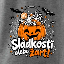 Sladkosť alebo žart tekvicový košík
