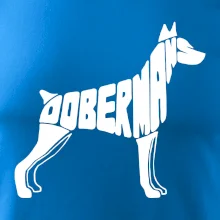 Dobermans - nápis v tele